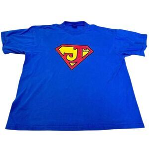 90s Jesus Superman Logo Shirt. Dream USA‎ tag. Size XL.
